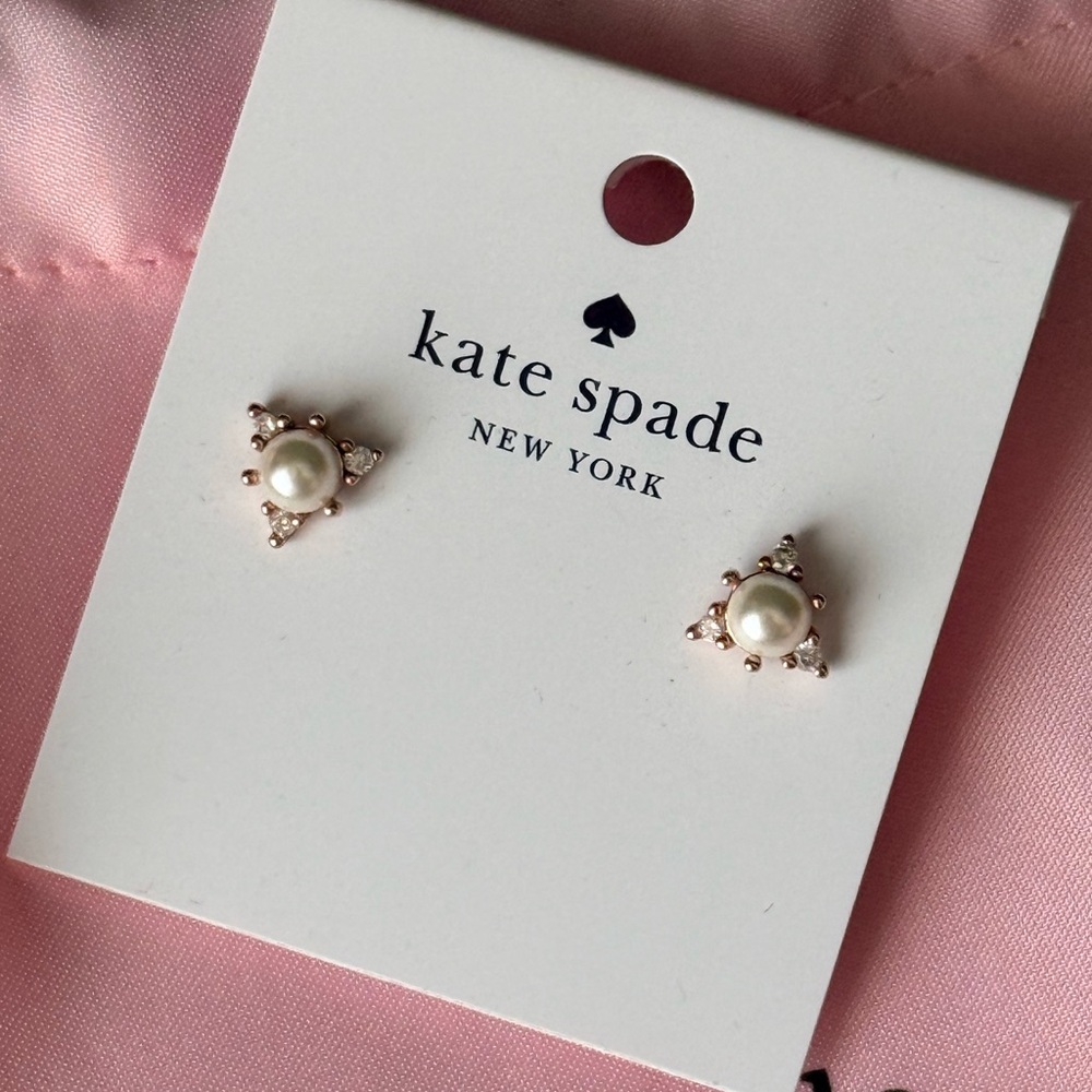 Kate Spade Pink Pearl Stud Earrings